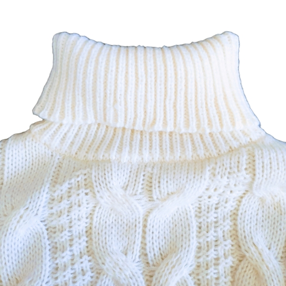 NWT Woven Heart Knit Turtleneck Sweater - Picture 4 of 10